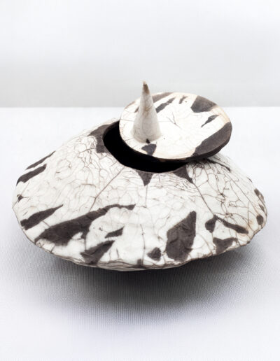 Boîte couvercle bouton cône Raku