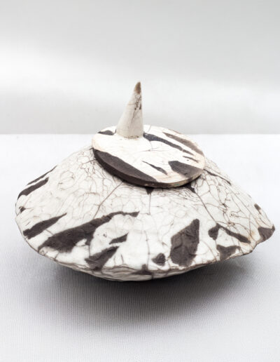 Boîte couvercle bouton cône Raku