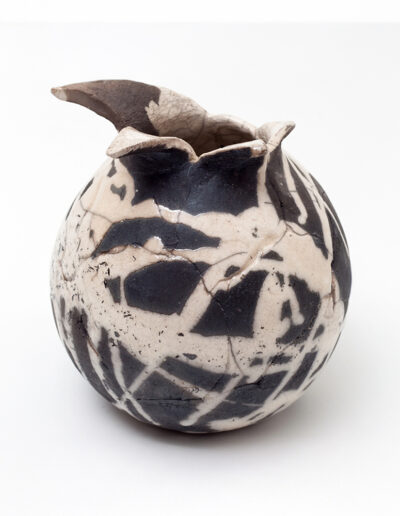 Vase boule Raku