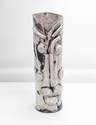 Vase visage Raku