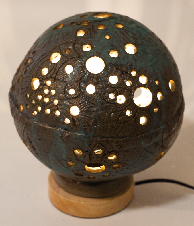 Photophore boule Raku