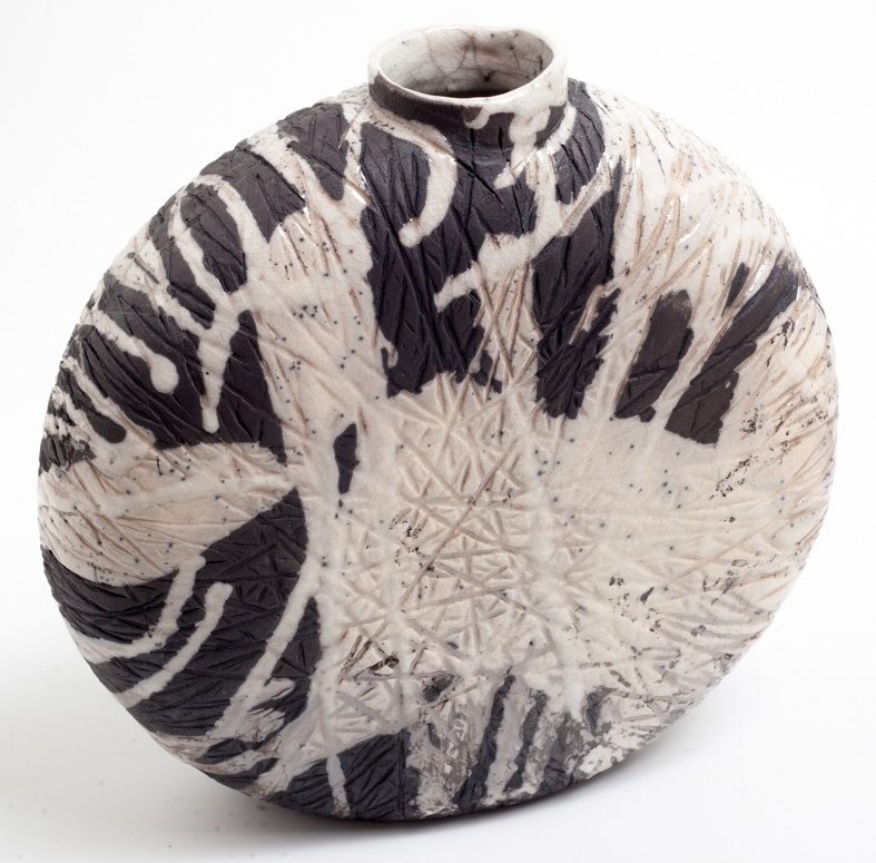 vase rond raku